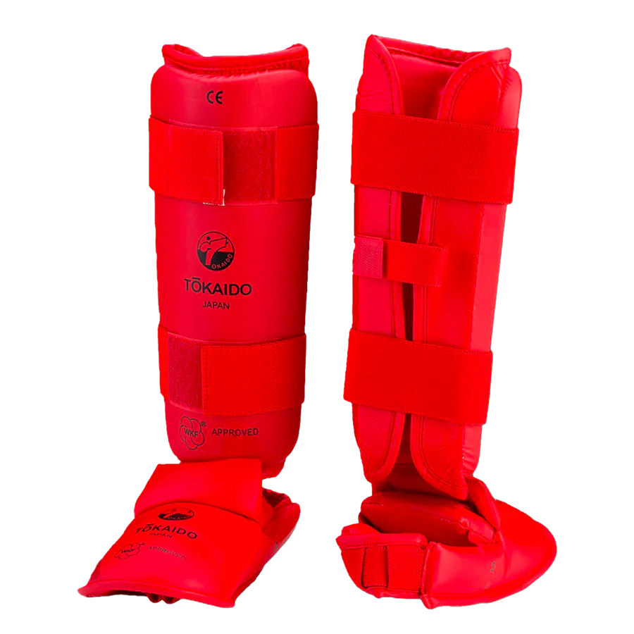 Red Tokaido Shin Guards